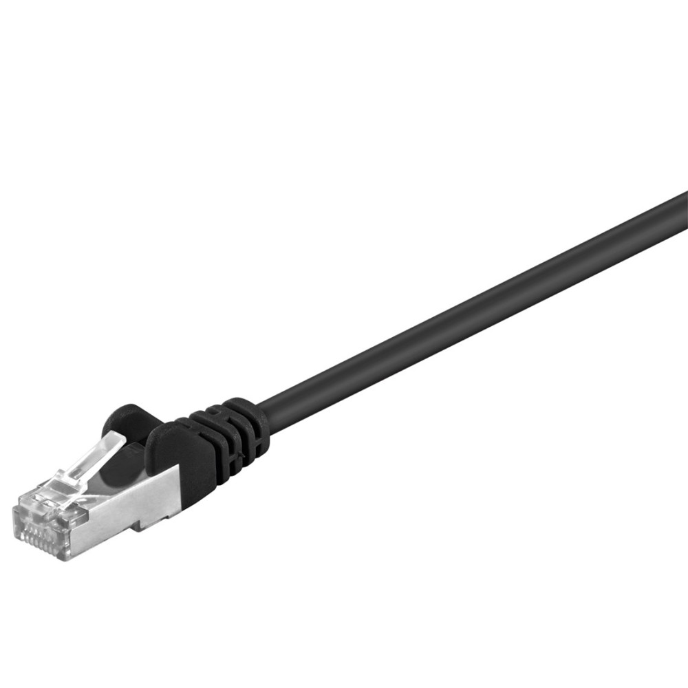 Produktbild för Goobay 68673 nätverkskablar Svart 5 m Cat5e SF/UTP (S-FTP)