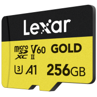 Produktbild för Lexar microSDXC GOLD UHS-II/C10/A1/U3 R280/W100 (60) 256GB