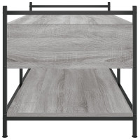 Produktbild för Soffbord grå sonoma 99x50x50 cm konstruerat trä