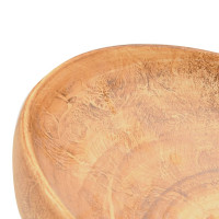 Produktbild för Handfat brun oval 59x40x15 cm keramik