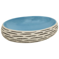 Produktbild för Handfat flerfärgad oval 59x40x15 cm keramik