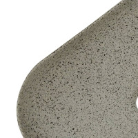 Produktbild för Handfat grå rektangulär 48x37,5x13,5 cm keramik