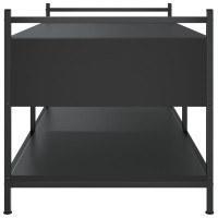 Produktbild för Soffbord svart 99x50x50 cm konstruerat trä