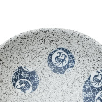 Miniatyr av produktbild för Handfat grå och blå oval 47x33x13 cm keramik