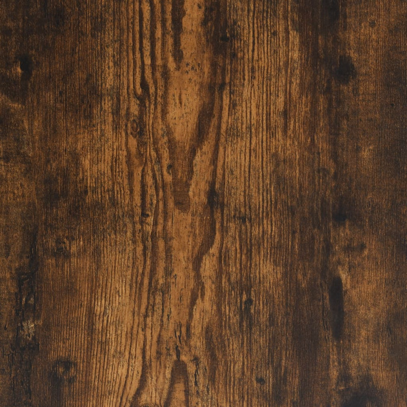 Produktbild för Kökshylla 6 hyllplan rökfärgad ek 90x40x180 cm konstruerat trä