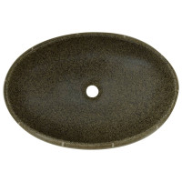 Produktbild för Handfat flerfärgad oval 59x40x15 cm keramik