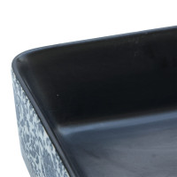 Miniatyr av produktbild för Handfat svart och blå rektangulär 46x35,5x13 cm keramik