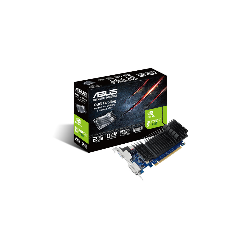 Produktbild för ASUS GT730-SL-2GD5-BRK NVIDIA GeForce GT 730 2 GB GDDR5