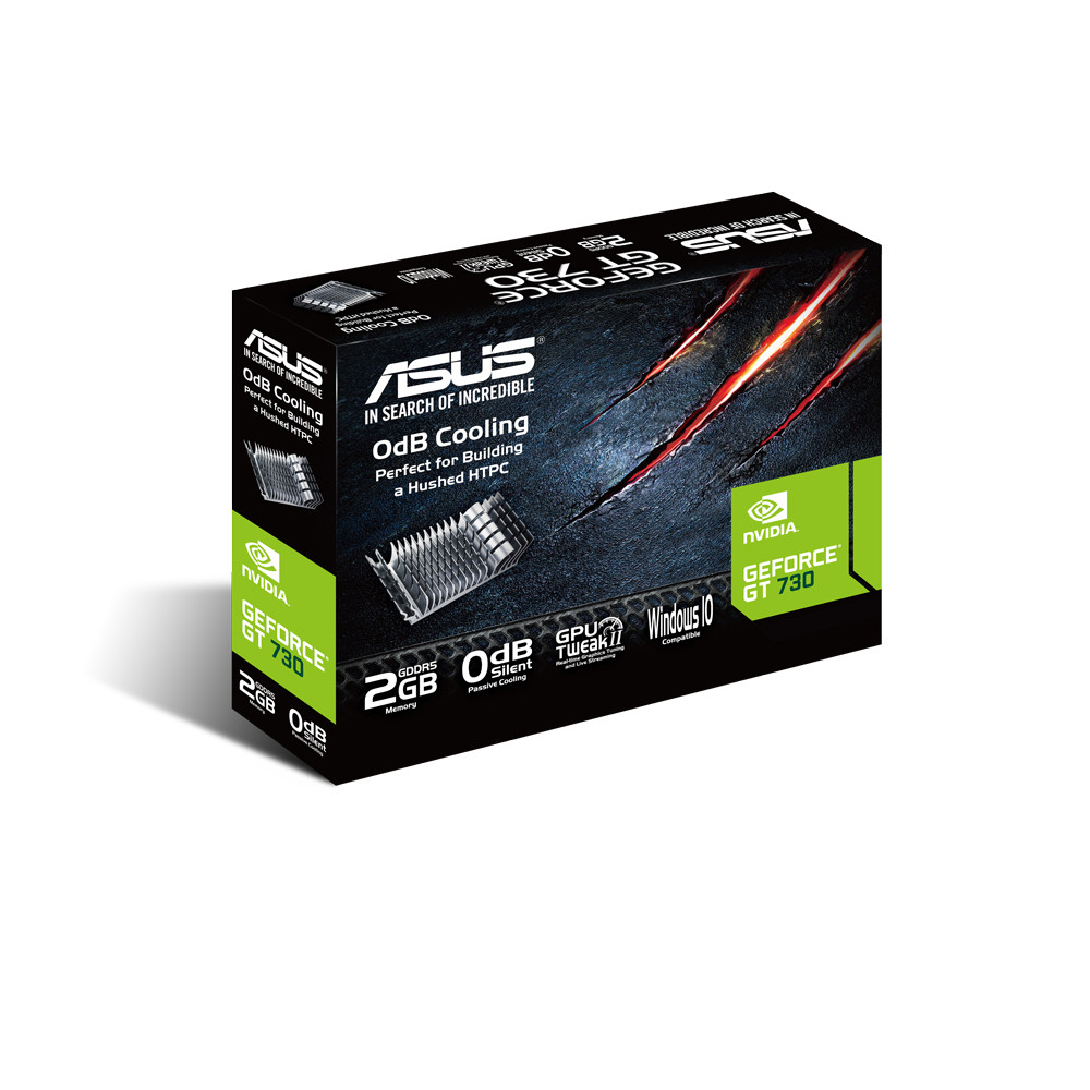 Produktbild för ASUS GT730-SL-2GD5-BRK NVIDIA GeForce GT 730 2 GB GDDR5
