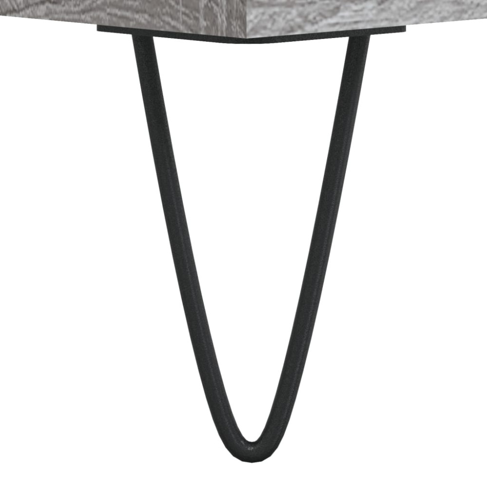 Produktbild för Högskåp Grå Sonoma 69,5x34x180 cm konstruerat trä