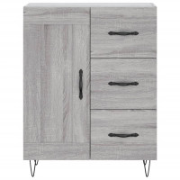 Produktbild för Högskåp Grå Sonoma 69,5x34x180 cm konstruerat trä