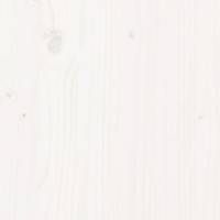 Produktbild för Trädgårdsbänk vit 108x35x45 cm massiv furu