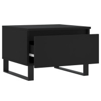 Produktbild för Soffbord svart 50x46x35 cm konstruerat trä