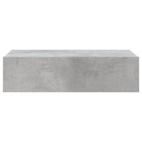 Produktbild för Tv-bänkar med LED-belysning 2 st betonggrå 60x35x15,5 cm