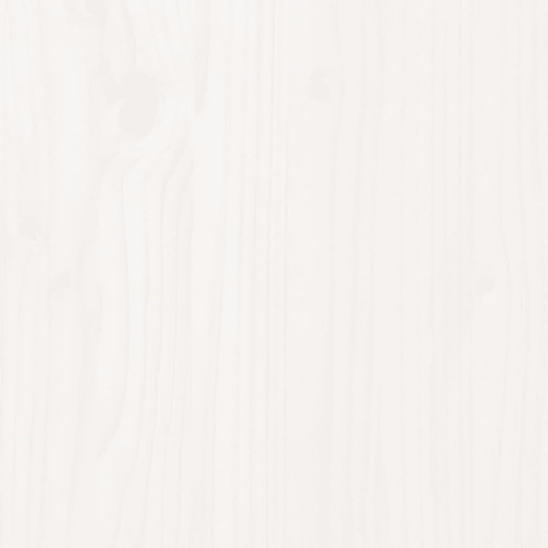 Produktbild för Sängram för barnsäng vit 2x(90x190) cm massiv furu