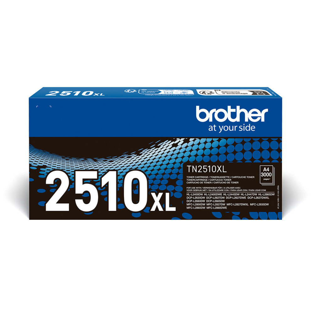 Produktbild för Brother TN-2510XL Tonerkassett 1 styck Original Svart