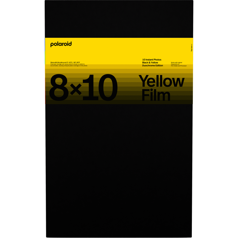 Produktbild för Polaroid DuoChrome film for 8x10 Black & yellow edition