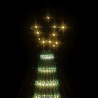 Produktbild för LED julgran 339 LEDs varmvit 180 cm