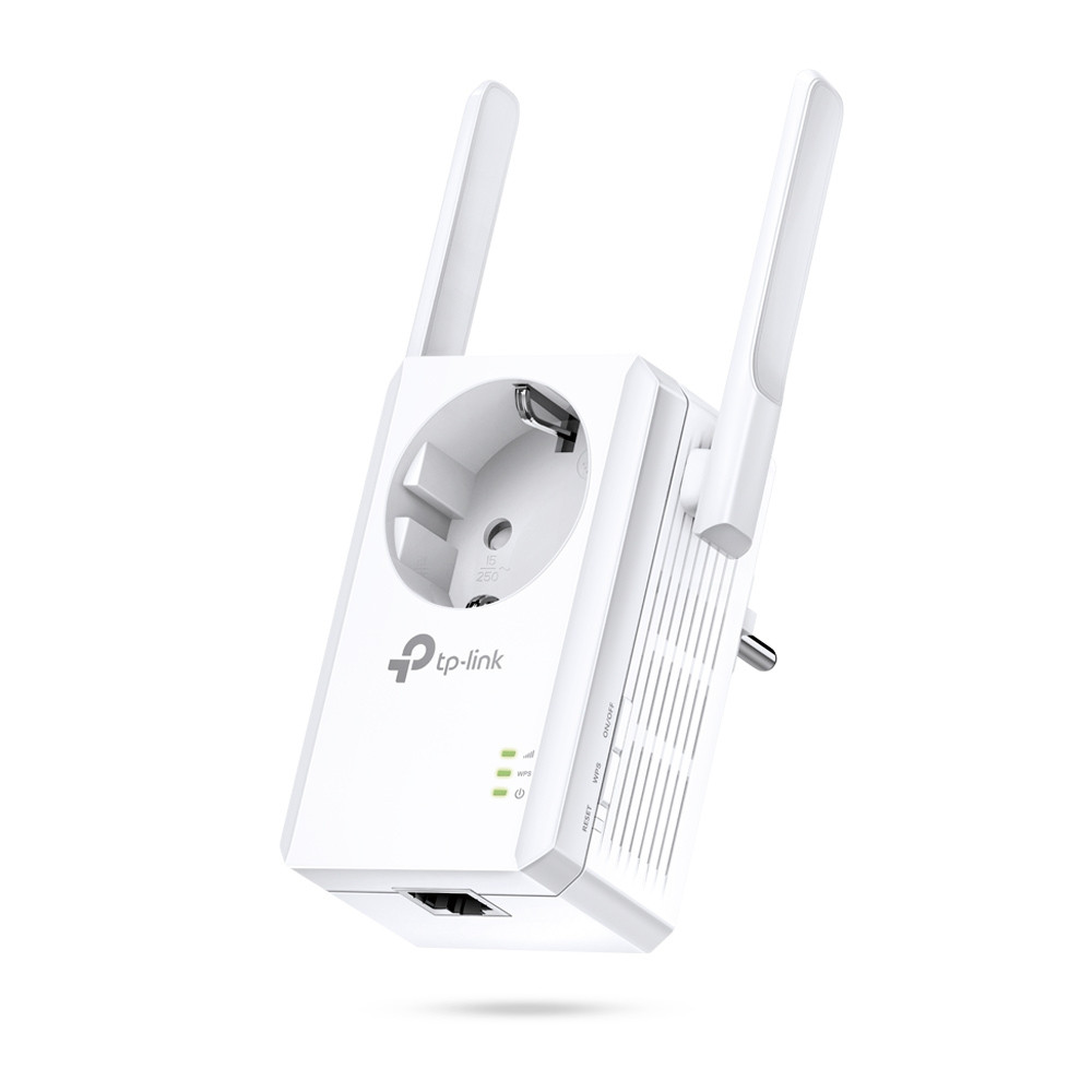 Produktbild för TP-Link TL-WA860RE PowerLine-nätverksadapter 300 Mbit/s Nätverksansluten (Ethernet) Wi-Fi Vit 1 styck