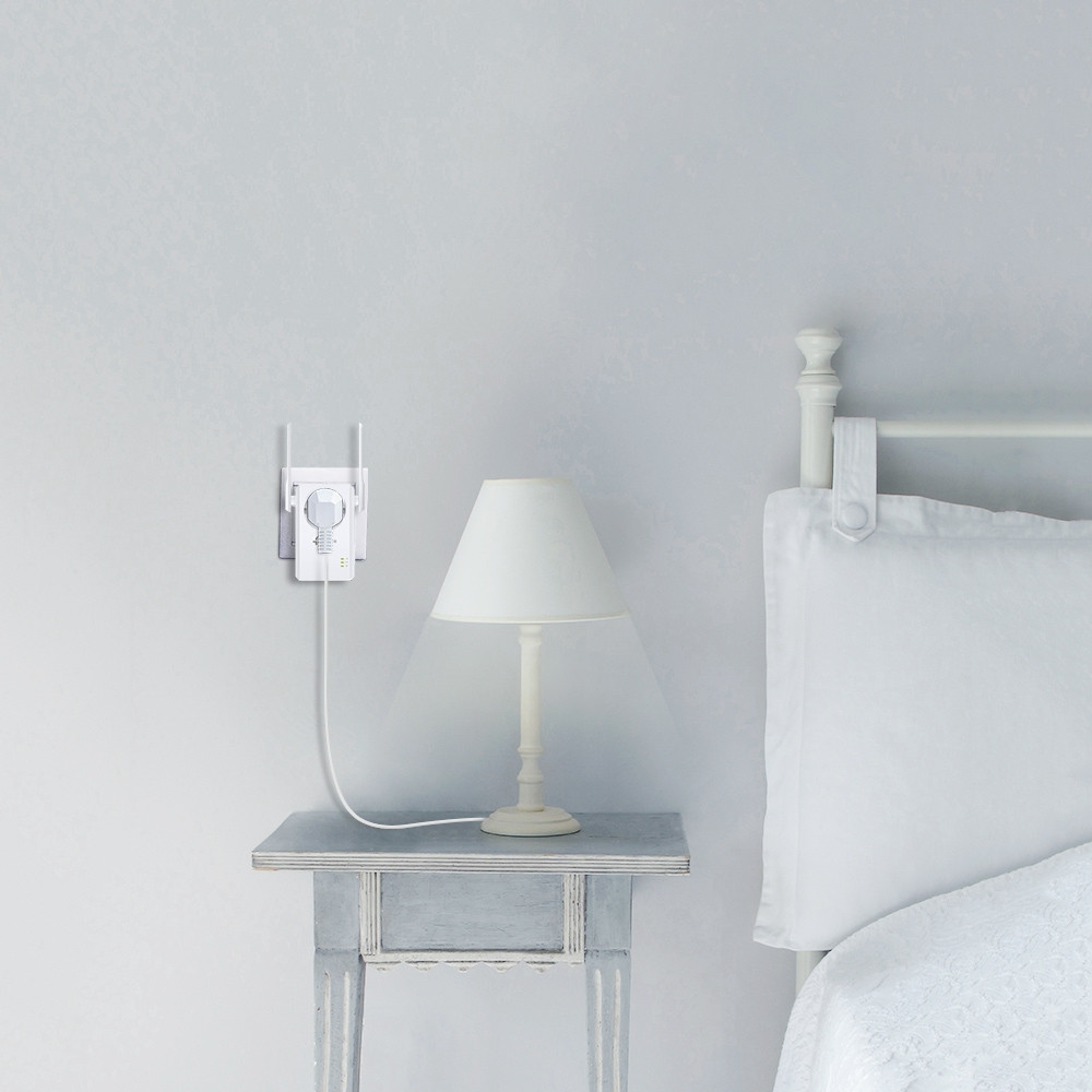 Produktbild för TP-Link TL-WA860RE PowerLine-nätverksadapter 300 Mbit/s Nätverksansluten (Ethernet) Wi-Fi Vit 1 styck