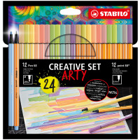 Produktbild för STABILO Creative Set ARTY filtpenna Blandade färger 24 styck