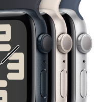 Produktbild för Apple Watch SE OLED 40 mm Digital 324 x 394 pixlar Pekskärm Svart Wi-Fi GPS