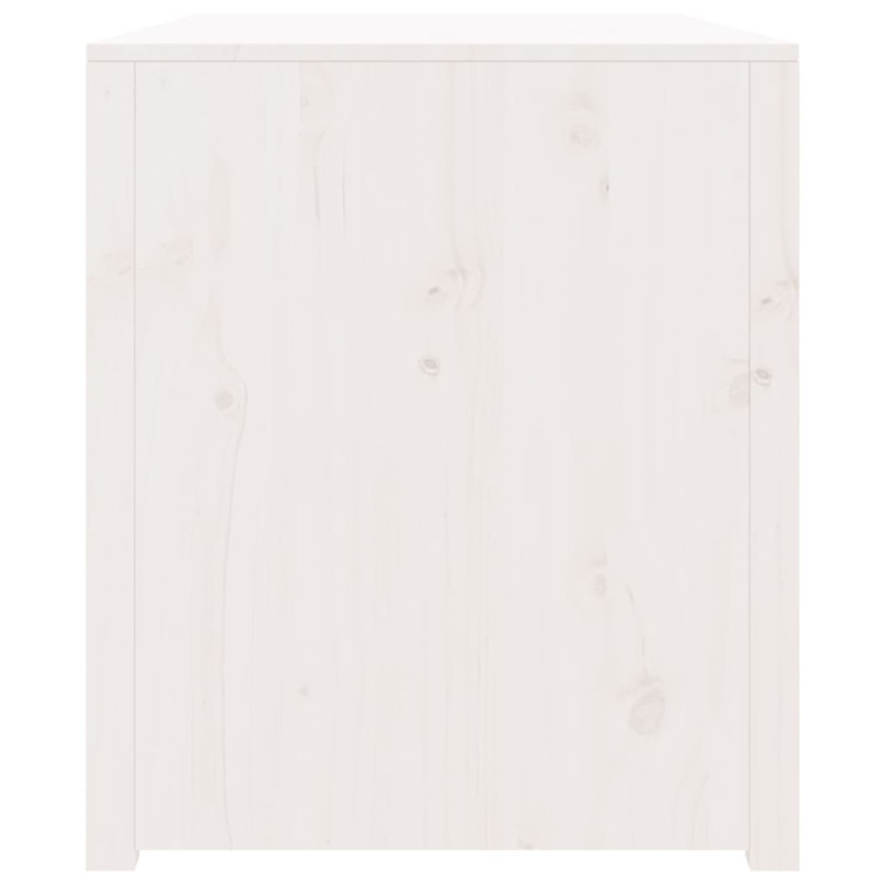 Produktbild för Köksskåp för utomhusbruk vit 106x55x64 cm massiv furu