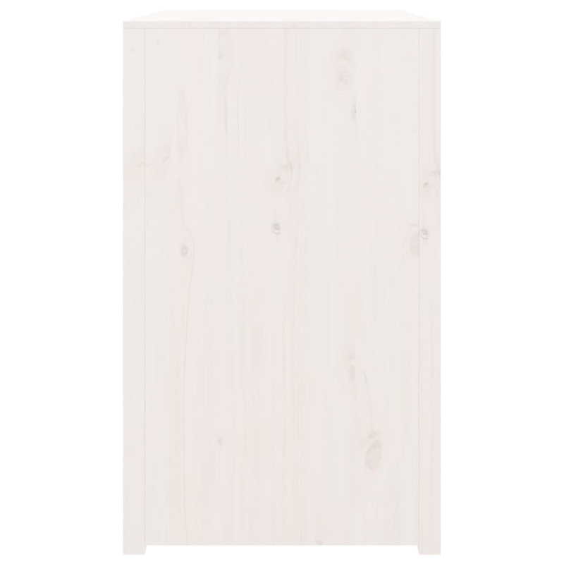 Produktbild för Köksskåp för utomhusbruk vit 106x55x92 cm massiv furu