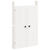 Produktbild för Köksluckor för utomhusbruk MEPPEL vit 50x9x82 cm massiv furu