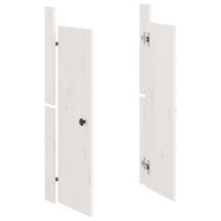 Produktbild för Köksluckor för utomhusbruk MEPPEL vit 50x9x82 cm massiv furu