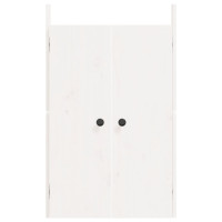 Produktbild för Köksluckor för utomhusbruk MEPPEL vit 50x9x82 cm massiv furu