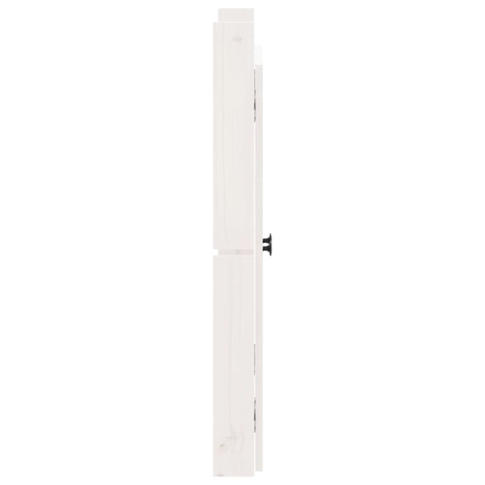 Produktbild för Köksluckor för utomhusbruk MEPPEL vit 50x9x82 cm massiv furu