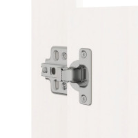 Produktbild för Köksluckor för utomhusbruk MEPPEL vit 50x9x82 cm massiv furu