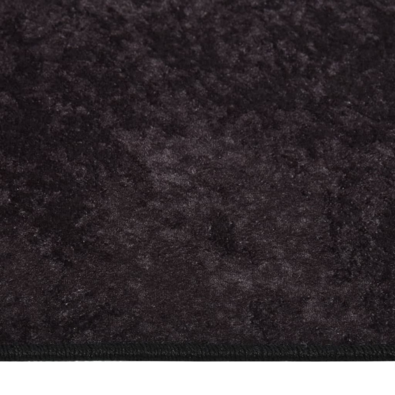 Produktbild för Matta tvättbar antracit 120x170 cm halkfri