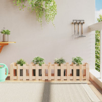 Produktbild för Odlingslåda med staket-design 150x30x30 cm massiv furu