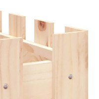 Produktbild för Odlingslåda med staket-design 150x30x30 cm massiv furu