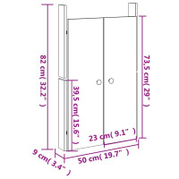 Produktbild för Köksluckor för utomhusbruk 50x9x82 cm massiv furu