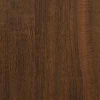 Produktbild för Soffbord brun ek 50x46x50 cm konstruerat trä