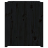 Miniatyr av produktbild för Köksskåp för utomhusbruk svart 106x55x64 cm massiv furu