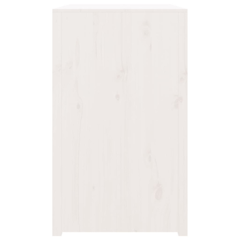 Produktbild för Köksskåp för utomhusbruk vit 106x55x92 cm massiv furu