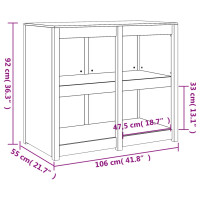 Produktbild för Köksskåp för utomhusbruk 106x55x92 cm douglasträ