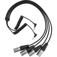 Miniatyr av produktbild för Saramonic Cable SR-C2020 Dual 3.5mm TRS Male to Four XLR Male Cable (SR-C2020)