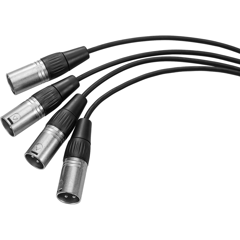 Produktbild för Saramonic Cable SR-C2020 Dual 3.5mm TRS Male to Four XLR Male Cable (SR-C2020)