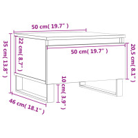 Miniatyr av produktbild för Soffbord 2 st betonggrå 50x46x35 cm konstruerat trä