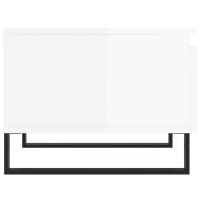 Produktbild för Soffbord 2 st vit högglans 50x46x35 cm konstruerat trä