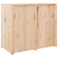 Produktbild för Köksskåp för utomhusbruk 106x55x92 cm massiv furu