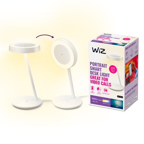 WiZ Portrait Smart skrivbordslampa/belysning för videosamtal 600lm