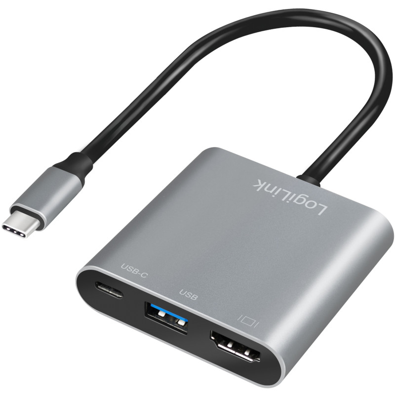 Produktbild för USB-C -> HDMI/USB-A/USB-C PD 4K/60Hz