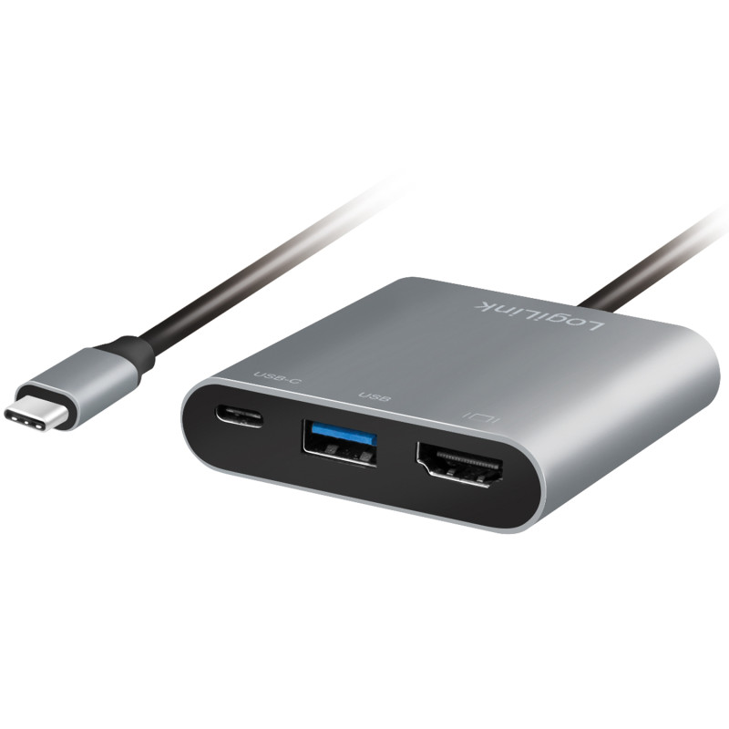 Produktbild för USB-C -> HDMI/USB-A/USB-C PD 4K/60Hz
