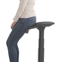 Miniatyr av produktbild för Ergonomisk sitt-/ståstol med anti-trötthetsmatta
